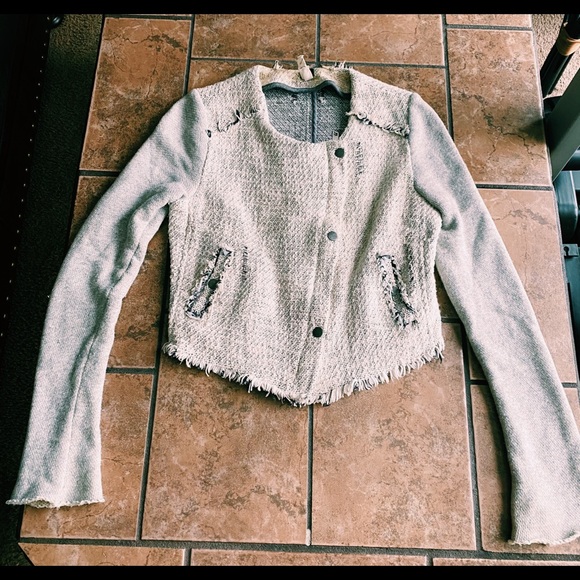 *FP* We the Free Asymmetrical Tweed Jacket - Picture 3 of 10